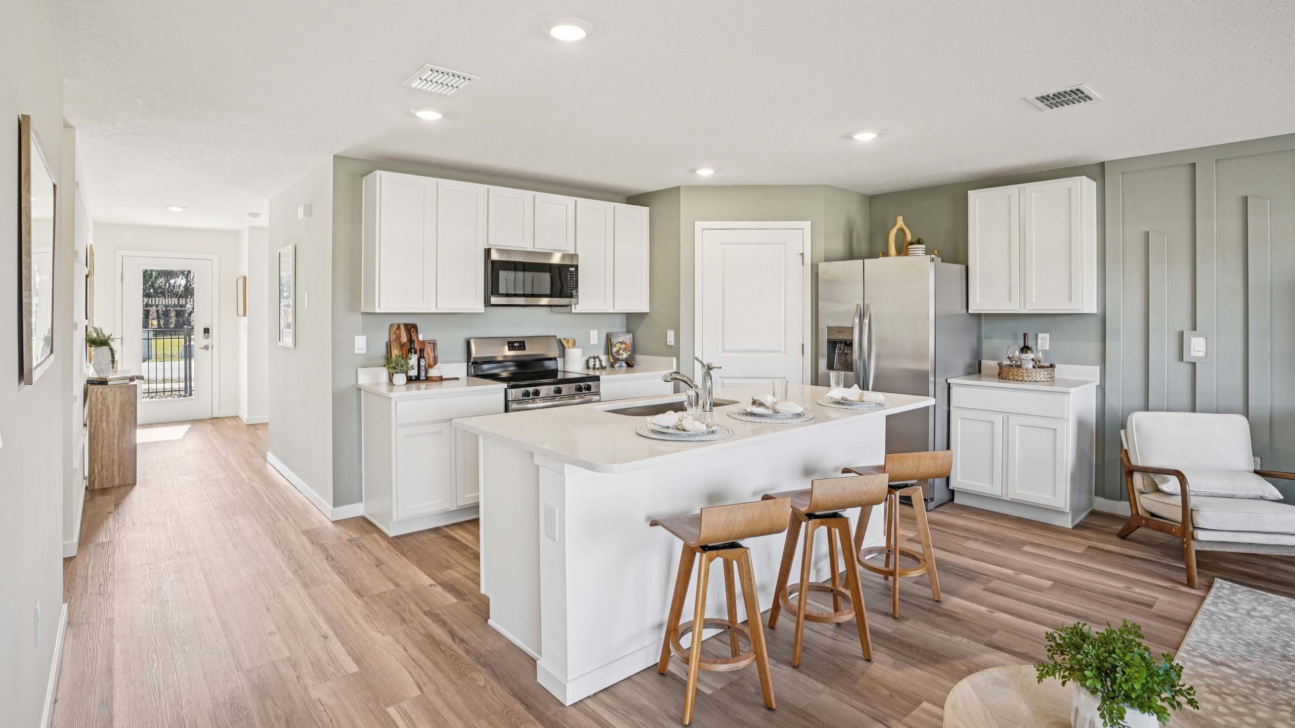 Archer Floorplan - The Kitchen Form View of the Living Room
