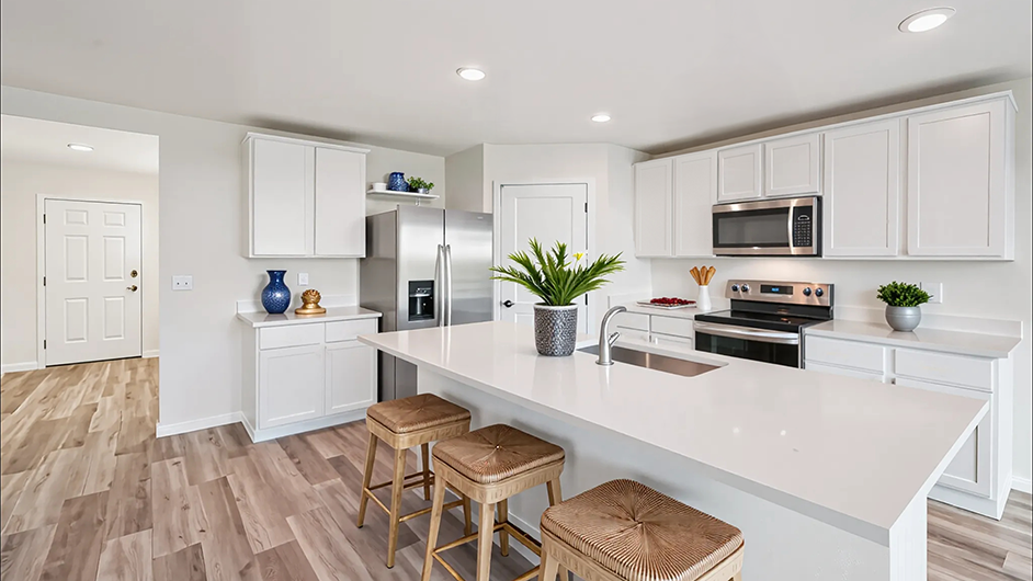 The Hayden - Kitchen Island - belleview Homes for sale