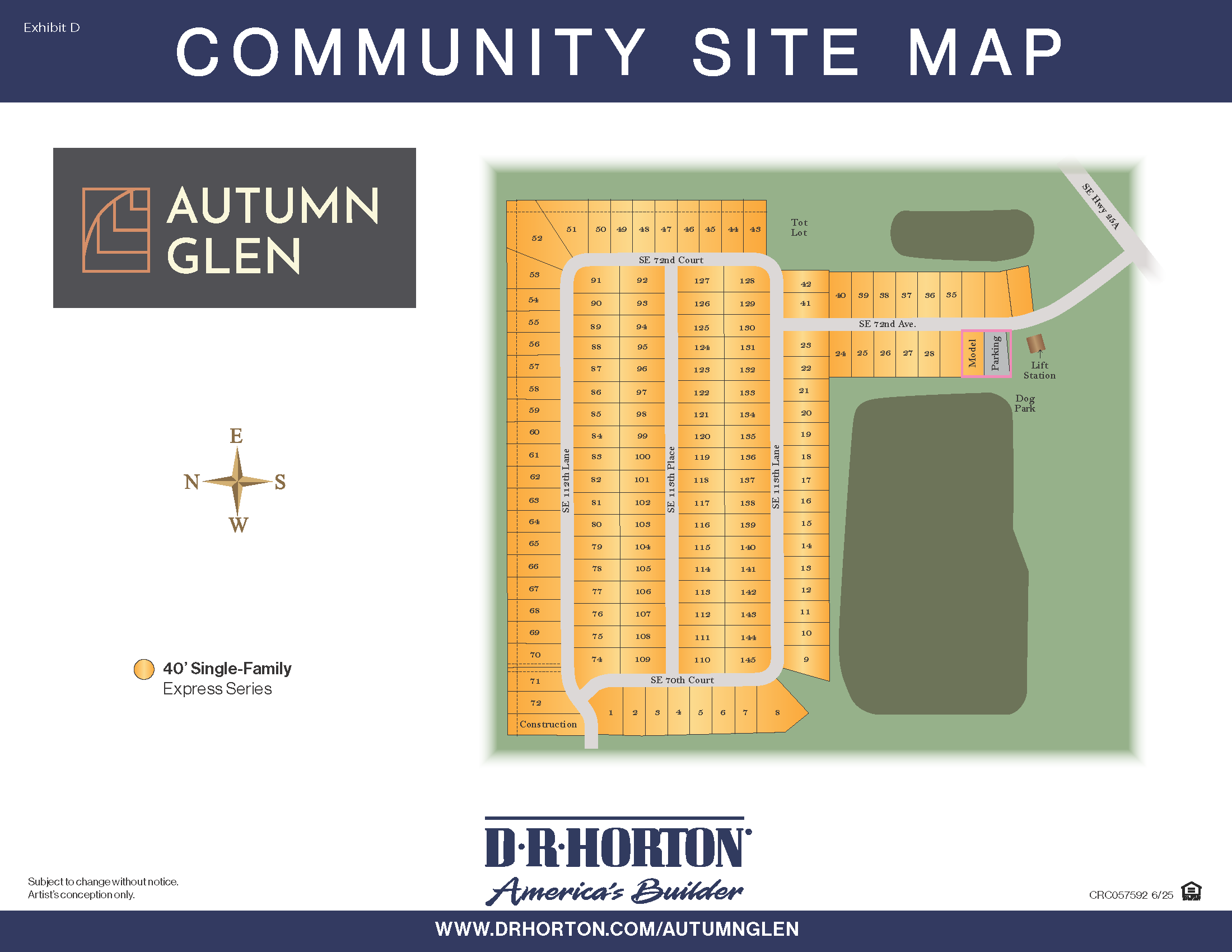 Autumn Glen Sitemap