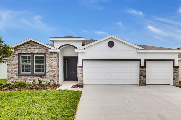 Destin Floor Plan - 4 bedrooms, 3 bathrooms, 3 car garage - 2,372 SqFt - New Homes in Ocala FL