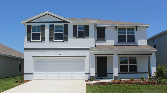 They Hayden - front Elevation of the Hayden Floor Plan at Autumn Glen - Belleview Homes For Sale