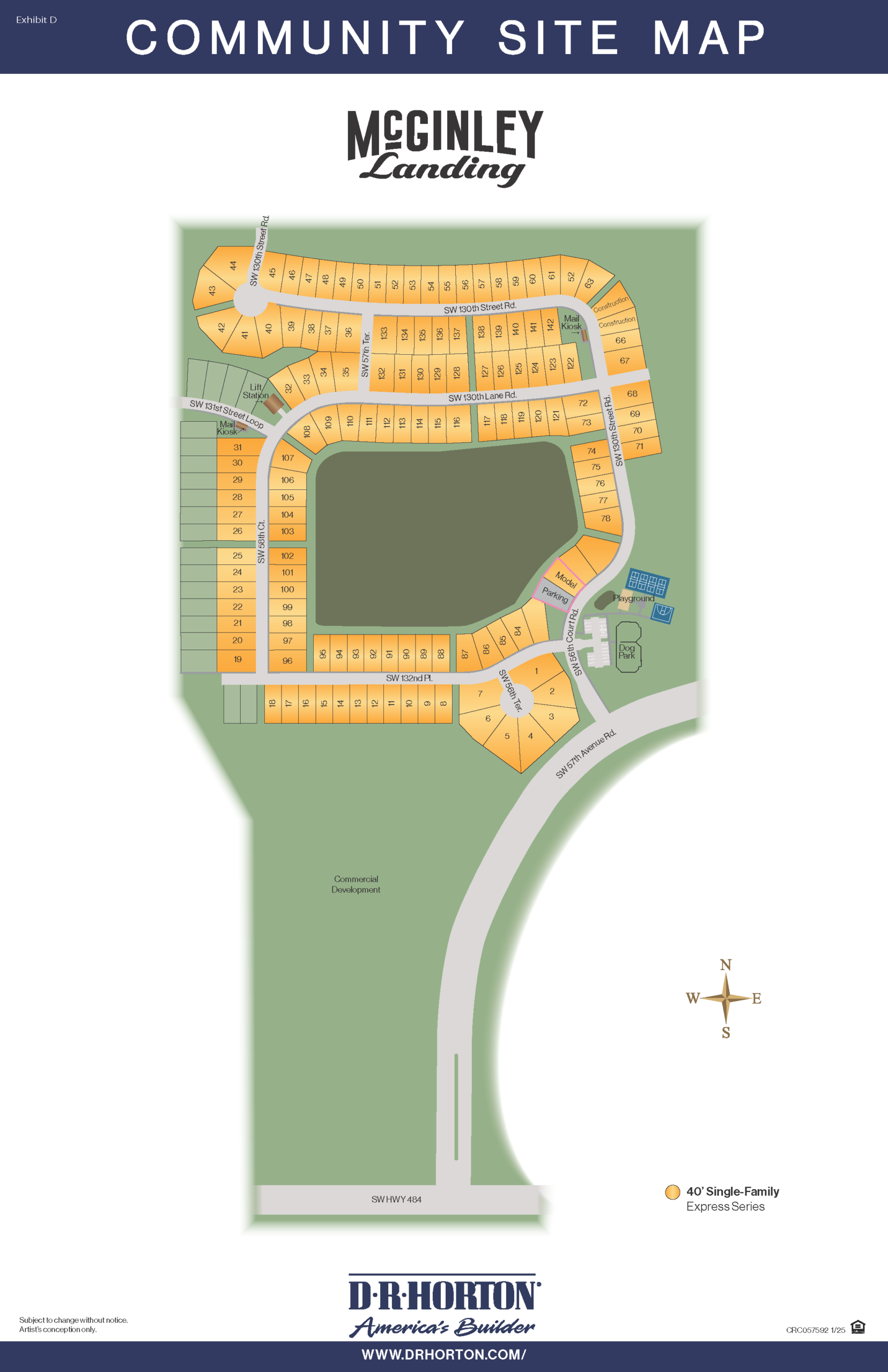 McGinley Landing Site Map